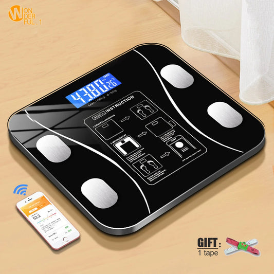 Smart Body Fat Scale Bluetooth Digital Bathroom Weight Analyzer