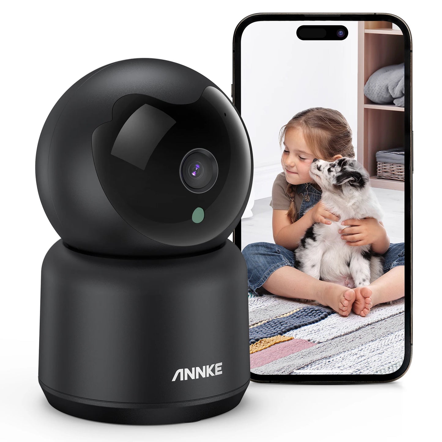 ANNKE 3MP WiFi Indoor PT Camera Baby Pet Monitor