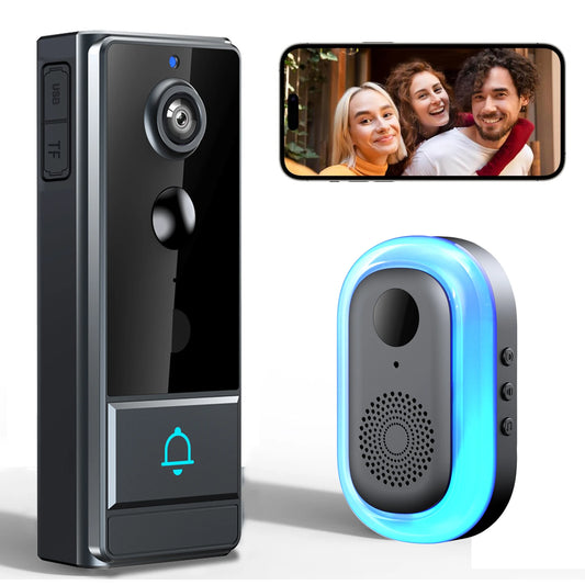 Wireless Smart Video Doorbell 1080P WiFi PIR Motion Camera